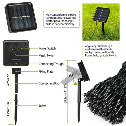 LED Solar String Lights