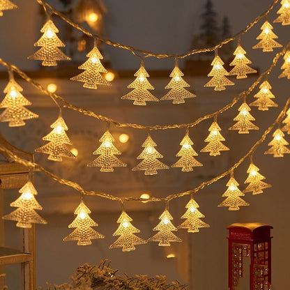 LED Elk Snowflake Lights