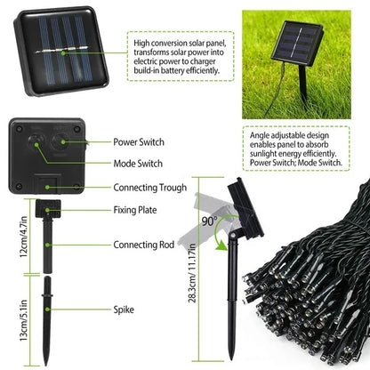 LED Solar String Lights