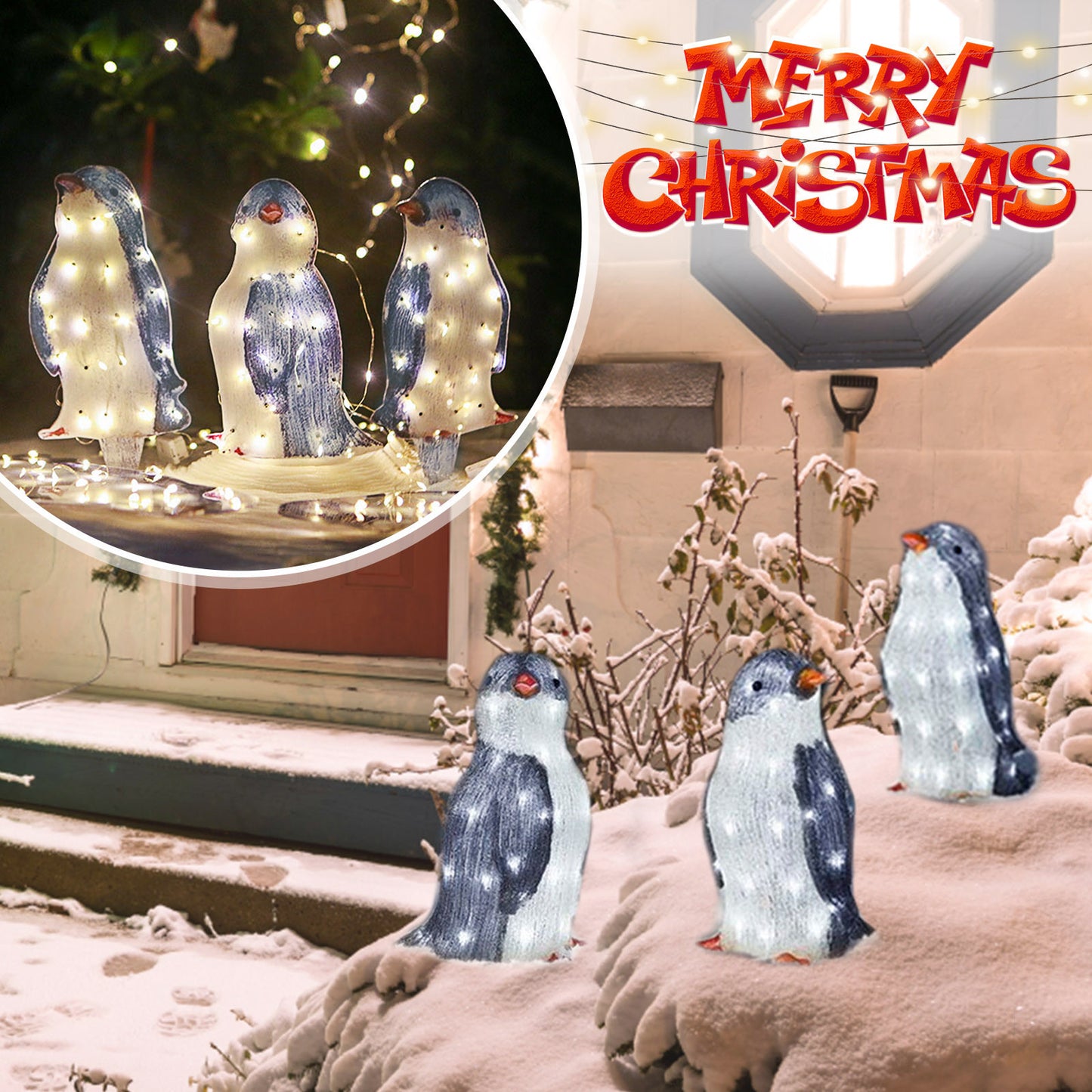 Acrylic Penguin Ornament